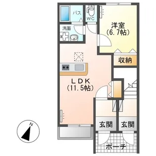 グランド サンシャイン【1階】の間取り