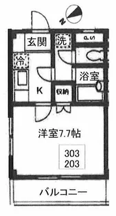 オピュレ横浜【2階】の間取り
