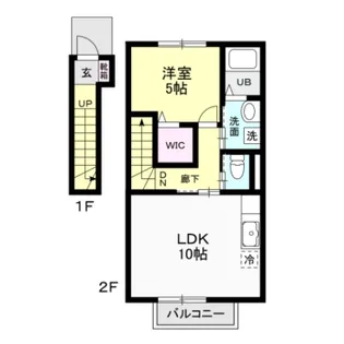 リベルテつきのわ【2階】の間取り