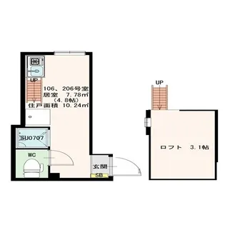 Stage中野III【1階】の間取り