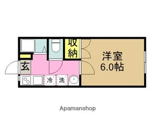 ハイツみどり【2階】の間取り