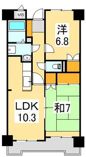 グランデ富沢【2階】の間取り