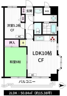 モアシティ浅草【9階】の間取り