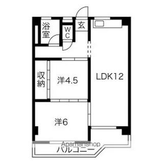 ラヴィエール笠松【2階】の間取り