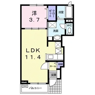 アルシオーネ【1階】の間取り