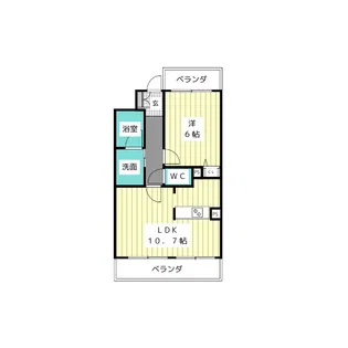 パラスト極楽【3階】の間取り
