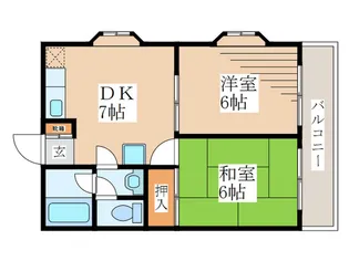 ワコ-レエレガンス青梅【2階】の間取り