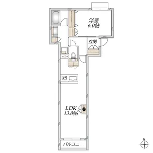 C’est sibon【3階】の間取り