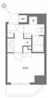 プレミアムキューブ関内【4階】の間取り