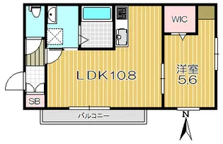 CIELO BLU 目黒【2階】の間取り