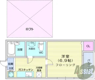 STAGE上谷刈【1階】の間取り