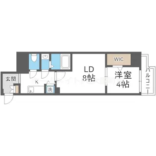 ドゥーエ南堀江【7階】の間取り