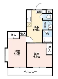 第13島田マンション【3階】の間取り