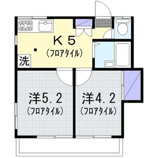ジュネス鶴間A【2階】の間取り