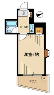 レビ中野坂上【1階】の間取り