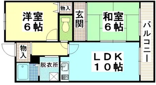 パルコート浅井【1階】の間取り