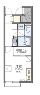 レオパレスシュガーハイム【1階】の間取り