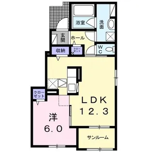クレシアI【1階】の間取り