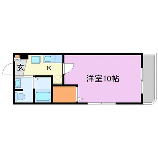 メゾンエクセル(イースト)【3階】の間取り