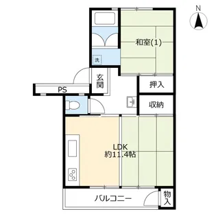 UR牧の原【2階】の間取り
