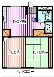 クイーンハイツ【1階】の間取り