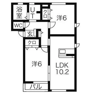 アルタイル【2階】の間取り