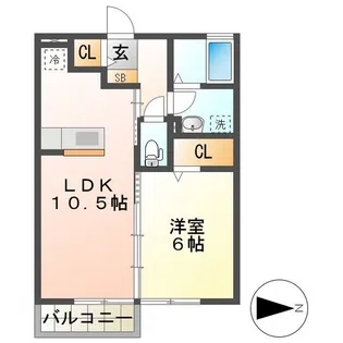 サン ミシェル【2階】の間取り