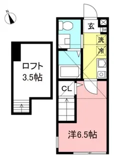 フィリシア石川町弐番館【1階】の間取り