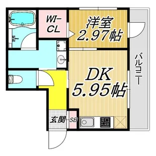 SKレジデンス立花【2階】の間取り