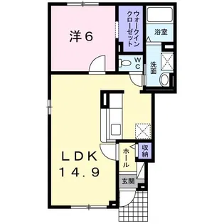 フィール ファイン【1階】の間取り