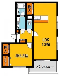 サニースクエア【3階】の間取り