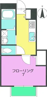 東京都目黒区柿の木坂1【アパート】の間取り