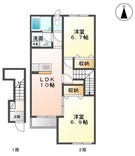 サニーハウス【2階】の間取り