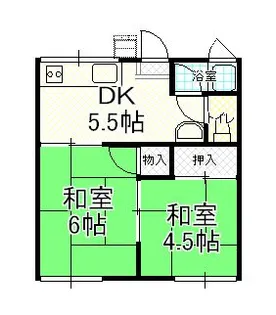 尾崎アパート【2階】の間取り
