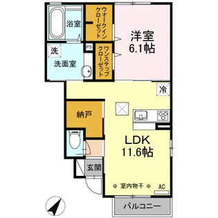 コレサ【1階】の間取り