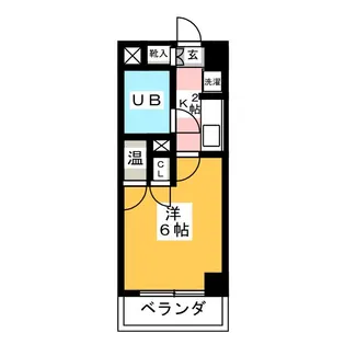 カテリーナ生田【1階】の間取り