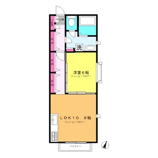 スプルースコート【2階】の間取り