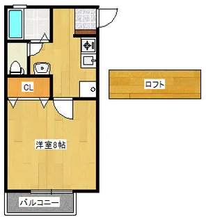 グリーンヒル近江【1階】の間取り