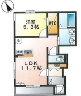 Schaan Carter【1階】の間取り