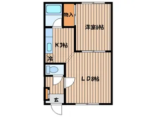 スリーオークスVI【3階】の間取り