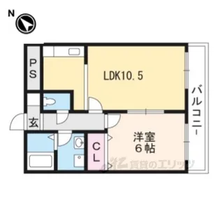 プチフルール千【3階】の間取り