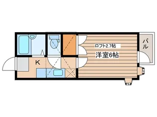 クリフサイド旭ヶ丘【2階】の間取り
