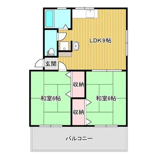 南栄第5パレス【3階】の間取り
