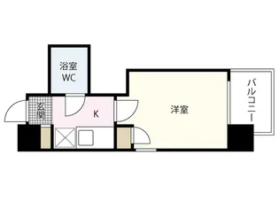 ダイアパレス比治山パークサイド【6階】の間取り