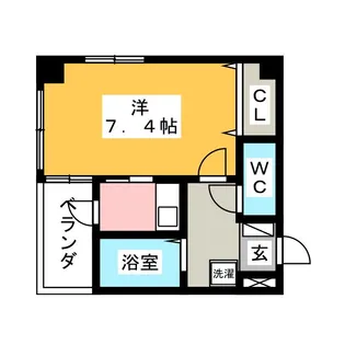 グリーン日比野【8階】の間取り