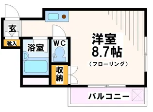 ホワイトキャッスル【2階】の間取り