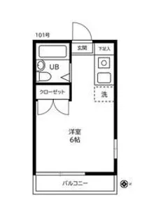 磯子JSハイツ【1階】の間取り