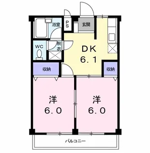 熊本県合志市須屋【アパート】の間取り