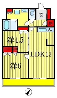 パークアクシス西船橋本郷町【8階】の間取り
