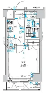 Verona板橋本町LUSSO【8階】の間取り